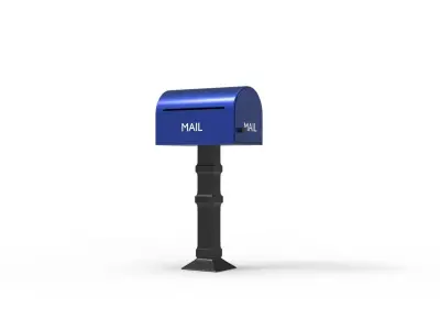 MAIL BOX 01 Low-poly 3D model