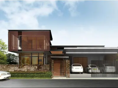 CONTEMPORARY HOUSES 3D model