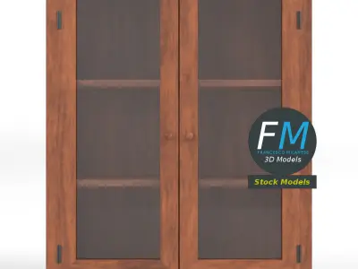 2 door floor storage cabinet 3D model