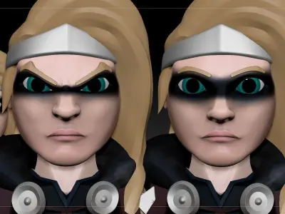 The Shield Maiden Free low-poly 3D model