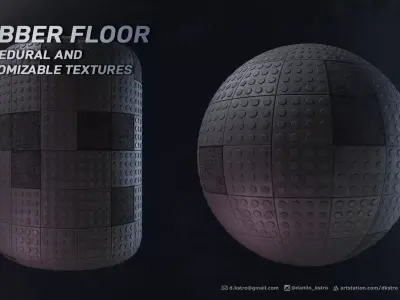 Customizable Rubber Flooring - Procedural Texture  Texture