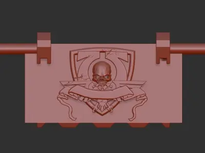 SM Land Raider Front Doors 3D print model