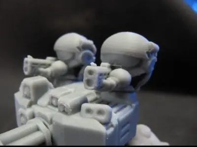 CHIBI-TECH SD - CORPORATION MK II RIFLE HATCH GUNNER 3D print model