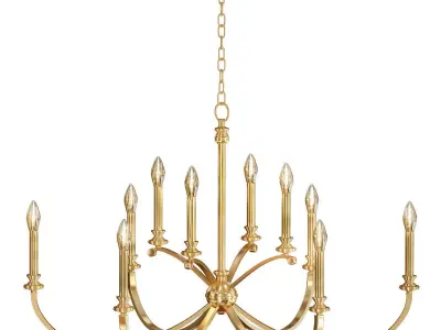 Alexander 10 Light Chandelier 3D model