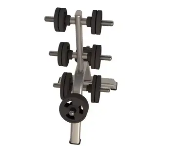 Weight Plates Rack 3D model