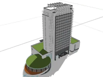 vacation spot-Resort-Fashion Leisure Hotel-0114 3D model