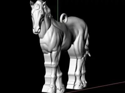 Horse pendant new 3D print model