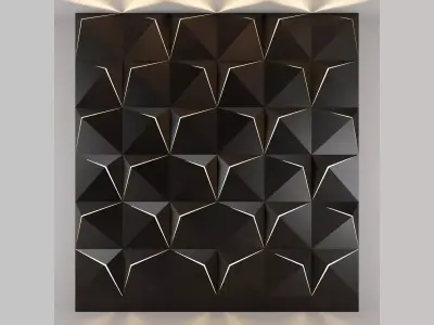 3d panel 12 Low-poly 3D model