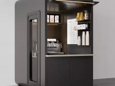 Cafe Kiosk NO40 A 3D model