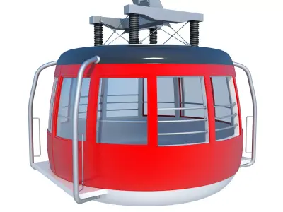 Mountain Cableway 3D model