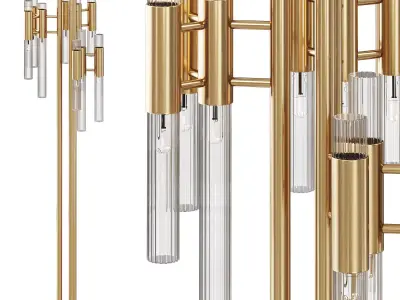waterfall floor lamp by luxdeco 3D model