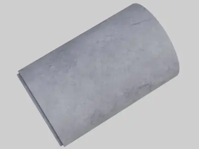 Concrete Pipe 1A Low-poly 3D model