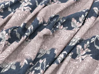 Embroidery Fabric VOL02 4K Seamless PNG PBR Textures Texture