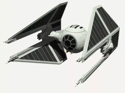 TIE Interceptor 3D model buy
