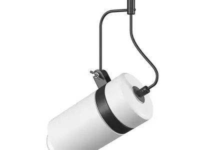 Gypsum Pendant Lamp White Orco 3D model