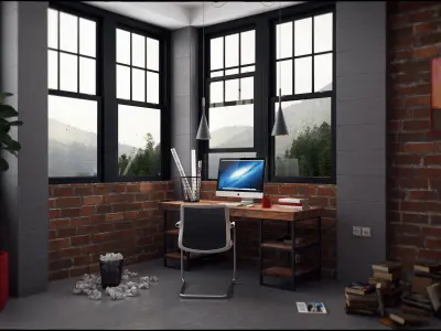a simple study 3D model