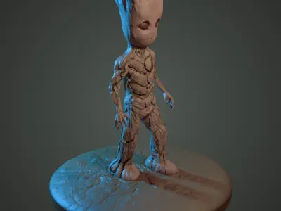 Groot ready for 3d print 3D print model