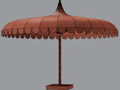Ocean Master Mega Max Voilare Parasol by Tuuci 3D model