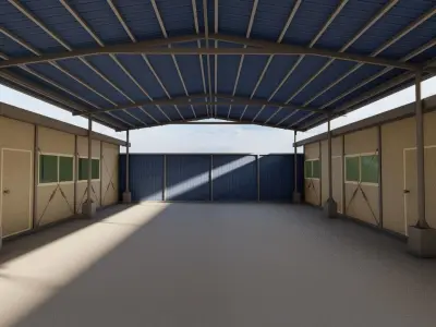 Warehouse-Warehouse Building 3D model
