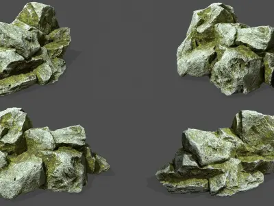 Rock Collection 020 Low-poly 3D model
