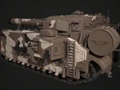 Next Generation Tank Low-poly 3D model