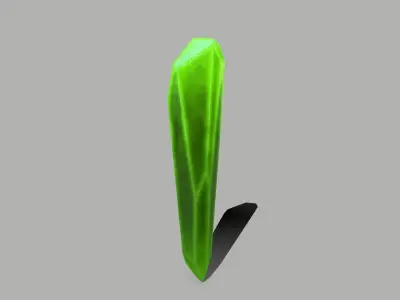Crystal Set plant Low-poly 3D model