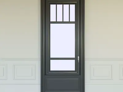 A window in the classical style Low-poly 3D model