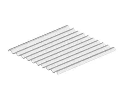 Transparent Asbestos Sheet 3D model