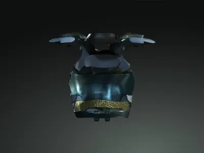 Cyborg Warzone - Eva02- Body Armor Low-poly 3D model