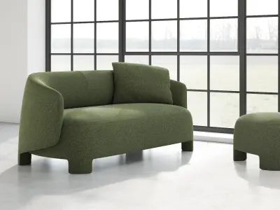 Taru Medium Sofa 3D model