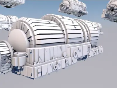 SCififly scene 3D model