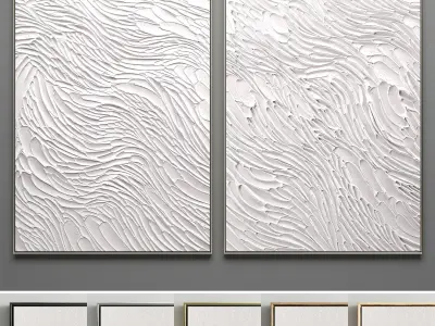 Plaster Photo Frame Collections 2 3D Model Pack