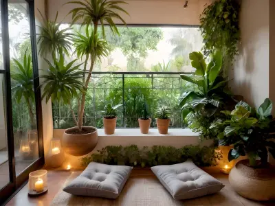 Garden balcony interior Free 3D model