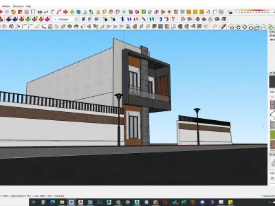 5 Marla house 3d model 3D model