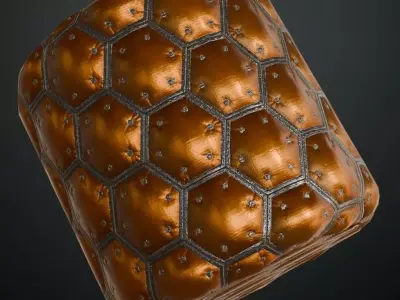 Sci-Fi Wall PBR Seamless Texture
