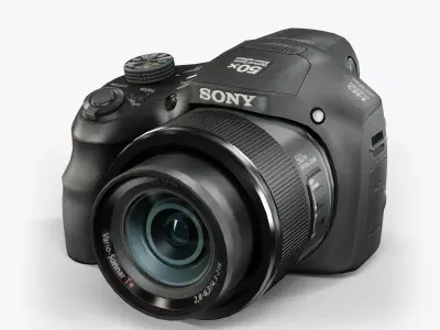 Sony DSC-HX300 bridge digital camera Low-poly 3D model