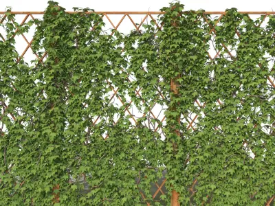 Ivy fence 3D model