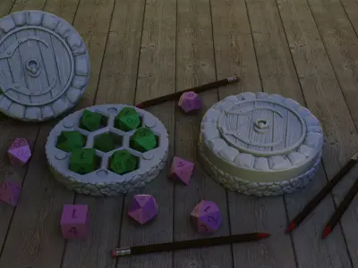 Hobbit Dice Holder 3D print model