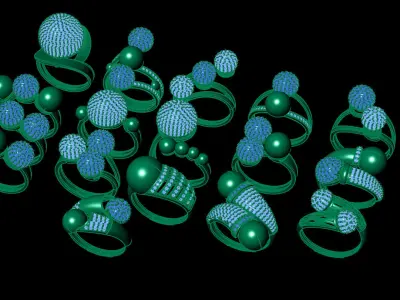ring gold Jewelery 3D print model 3D print model