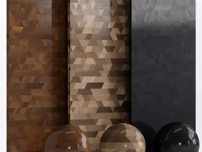 Wood 12 with 3 materials Texture