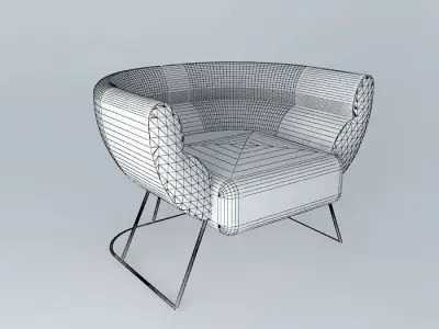 Pillow Tub Chair 3D model