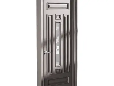 Modern entrance door 60 3D model