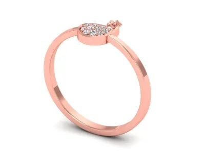 Solitaire Wedding Engagement Women Rings Cluster Band Ring 3D print model purchase