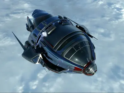 A Scifi Spaceship 3D model