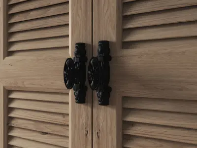 Set of wardrobe for bedroom 3D model