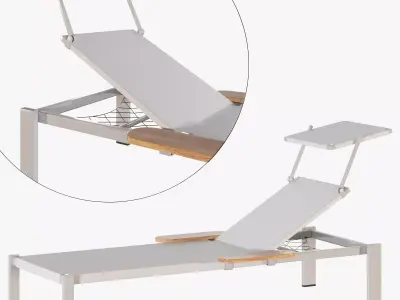 Outdoor lounger 3D model