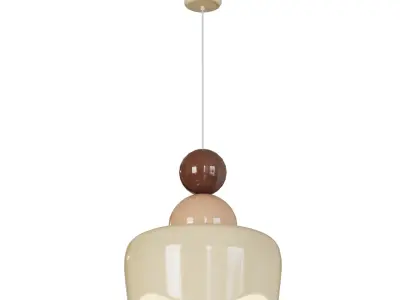 Morandi Doll Rain Sun Pendant Lamp 3D model