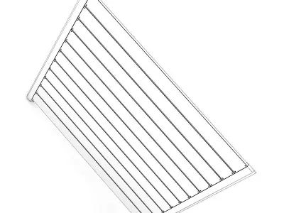 Wooden Fence 3D model