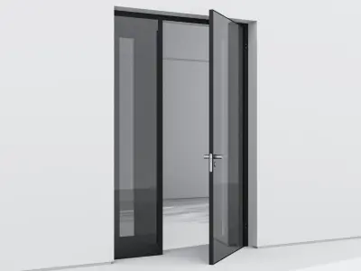 Aluminium door 122 3D model