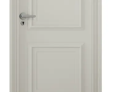 interior door set2 3D model